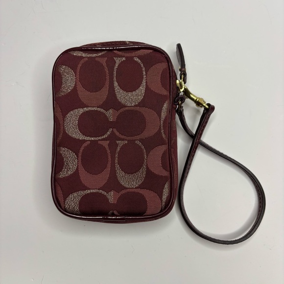 Coach Mini Monogram Wristlet - Picture 2 of 10